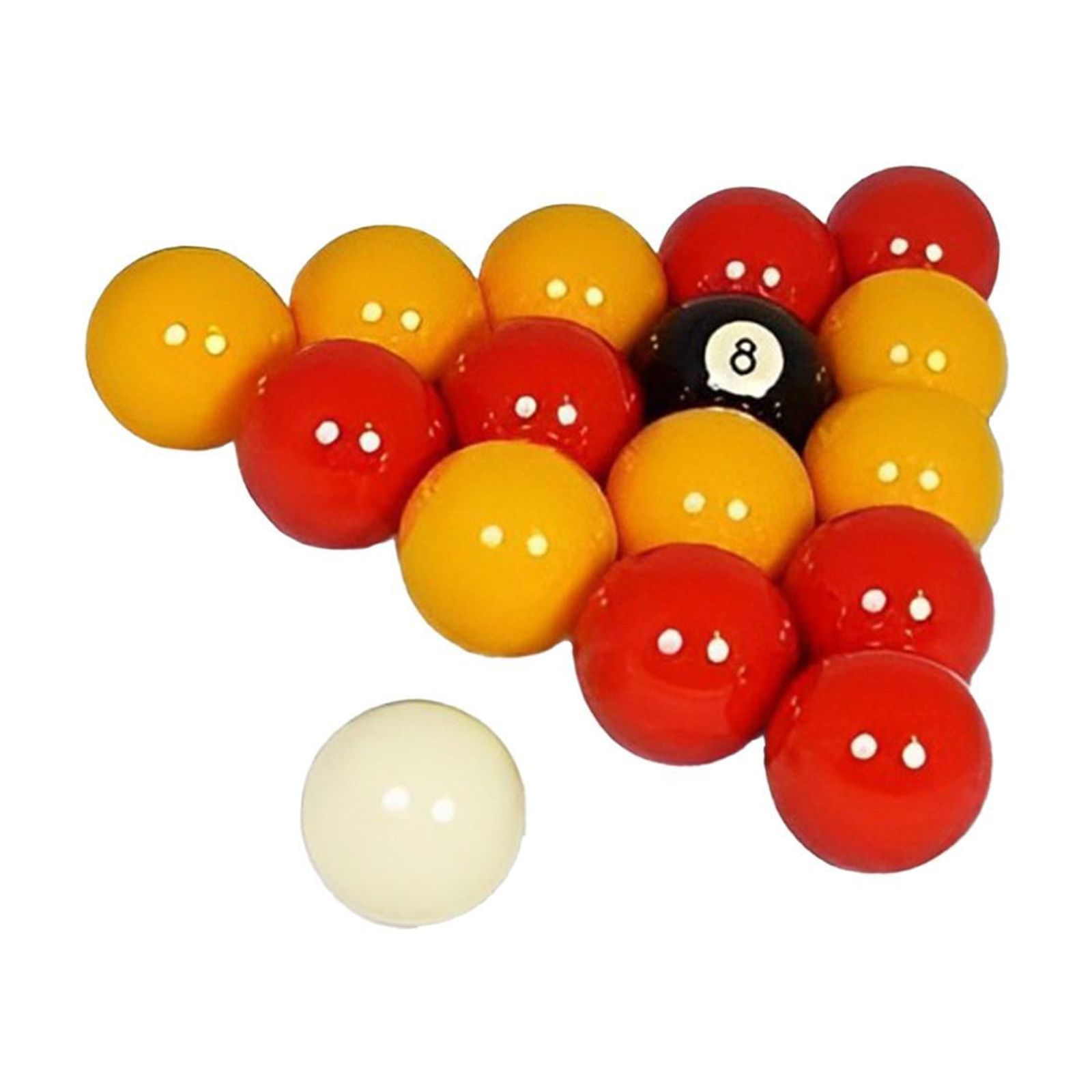 Magideal - 16 Piezas Bolas De Billar Bolas De Billar Equipo De Billar De 2-1/4 Pulgadas Juego Completo De Bolas De Billar Para Juego De Recreación De Competición