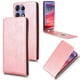 thumbnail image 3 of Funda tipo folio para Moto Edge 50 5G con soporte magnético y protección para la cámara Oro rosa, 3 of 6