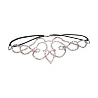 Magideal - Tocado De Boda, Tocado, Cadena Para El Pelo Con Corazón Hueco, Fácil De Usar, Tiaras Nupciales, Tocado Para Fiesta, Halloween, Regalo Del Día De La Plata
