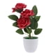 thumbnail image 3 of Ramo De Flores De Seda Rosa Artificial En Maceta Bonsai Planta Falsa Rojo, 3 of 5