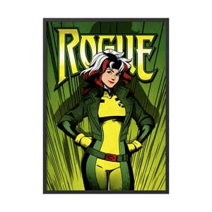 Creango - Cuadro Poster Enmarcado Rogue Xmen Hombre X Marvel Decorativo