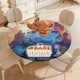 thumbnail image 4 of Somos Osos (2) theme Fitted Round Tablecloths Elastic Edged Table Covers Waterproof Table Cloth For Kitchen Holiday Party Tables Decor 150cm, 4 of 6