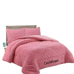 Genérico - Cubrecama O Cobertor De Invierno 2 Plazas Plush Con Chiporro