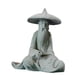 thumbnail image 4 of Resina Acuario Antiguo Pescador Chino Personajes Estatua Ornamento Delgado, 4 of 5