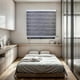 thumbnail image 5 of Cortina Roller Duo Zebra Dia y Noche 160 x 200 Cm Gris Osc Jaspeado Guiza, 5 of 8