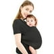 thumbnail image 1 of Fular Portabebés Manos Libres Portabebés Transpirable Portabebés Transpirable Para Recién Nacidos Y Niños Pequeños Portabebés Ajustable Para Mamá Y Papá (negro), 1 of 6