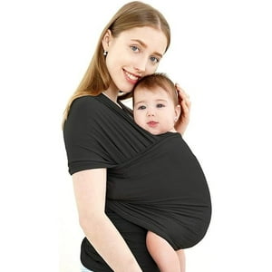 Veatool - Fular Portabebés Manos Libres Portabebés Transpirable Portabebés Transpirable Para Recién Nacidos Y Niños Pequeños Portabebés Ajustable Para Mamá Y Papá (Negro)