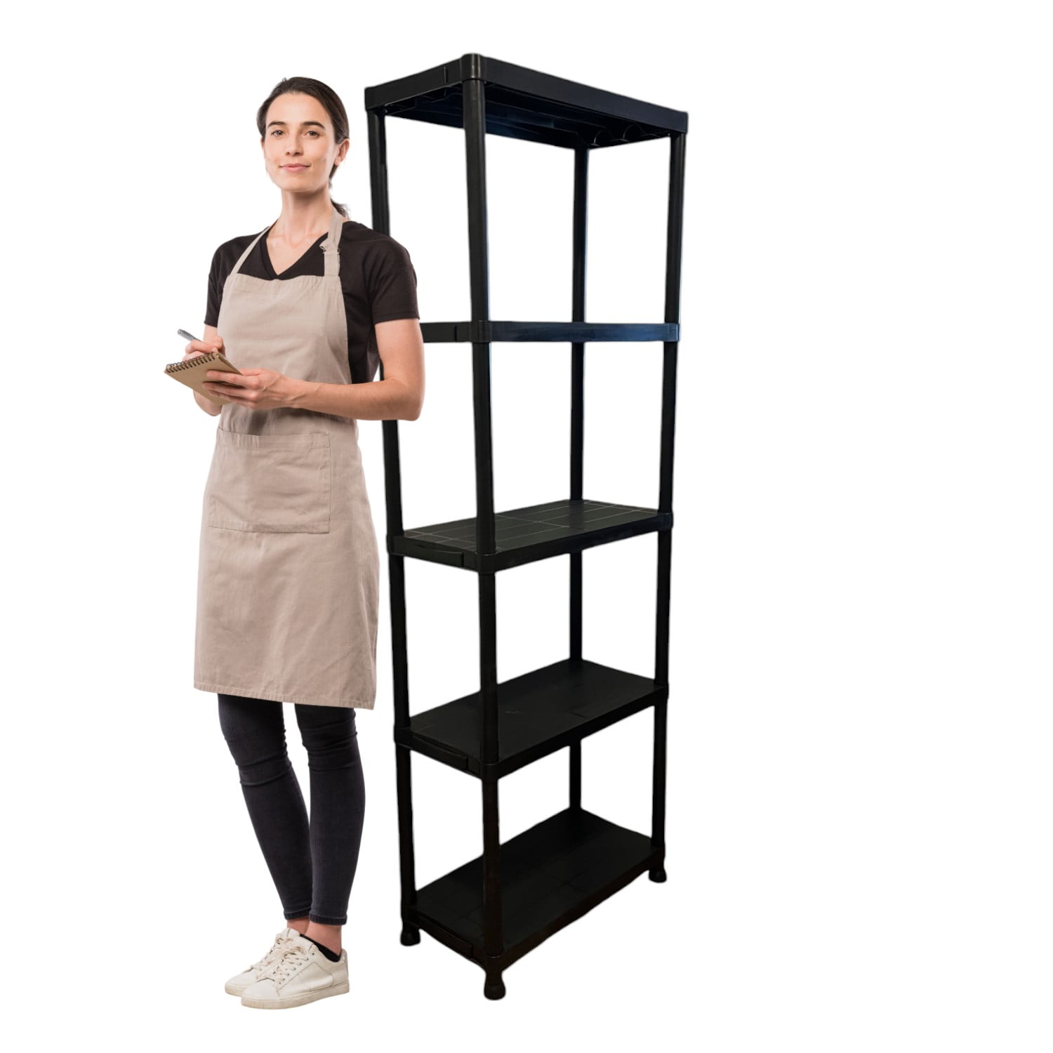 Prochef - Estante Plastico 60x30x173 Cm. 5 Bandejas Removibles