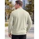 thumbnail image 3 of INSPIRE CHIC Sudadera Henley para Hombre Grande y Alto de Manga Larga Sudaderas Casuales XL Beige, 3 of 5