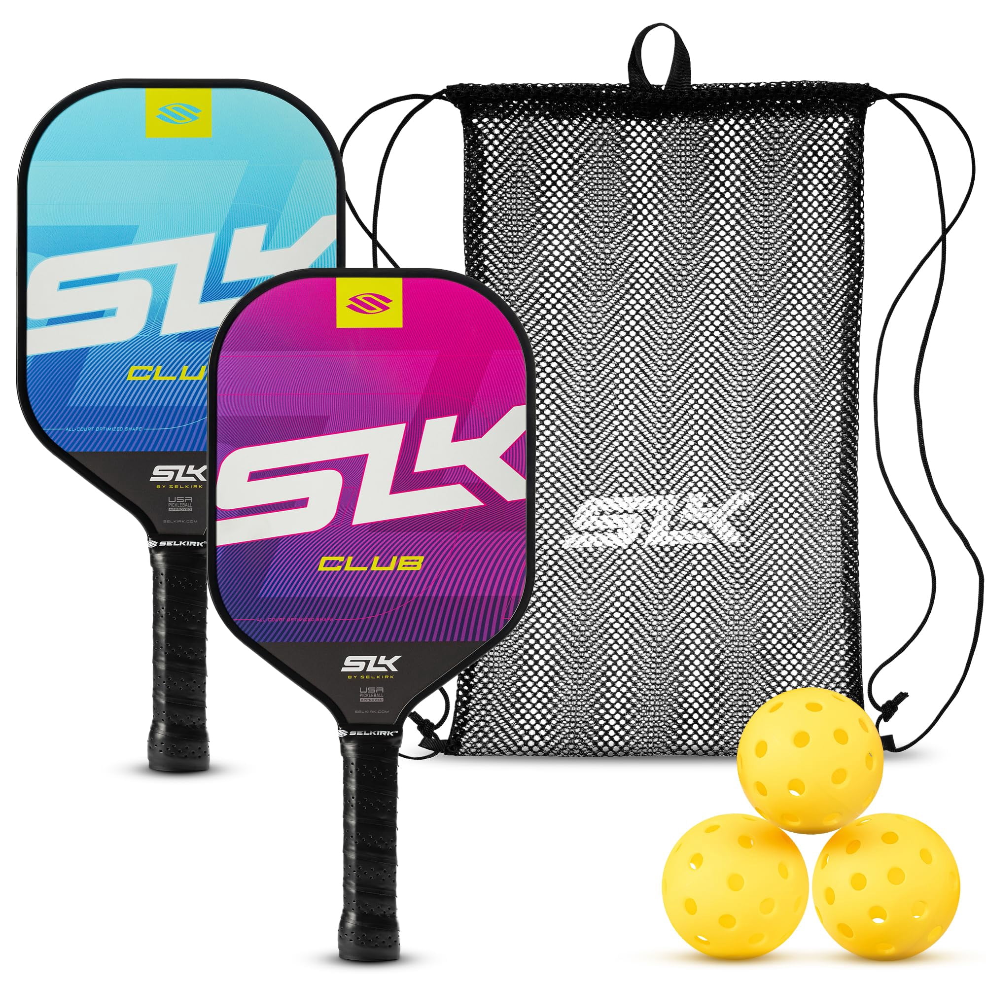 Selkirk Sport - Paquete De Paletas De Pickleball Selkirk Slk Club 2 Paletas 3 Pelotas