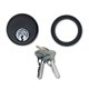 thumbnail image 1 of Cilindros de mortaja Summit DOORWARE para cerradura de puerta comercial Adams Rite | Reemplazo de cilindro de alta calidad 4036 con anillos de ajuste y llaves | Acabado Duronotic, 1 of 6