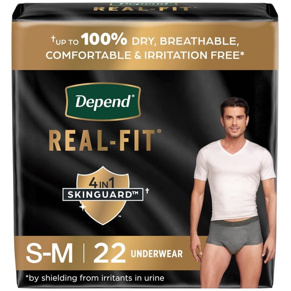 Ropa interior para incontinencia Depend Real Fit Hombre S/M 22 unidades