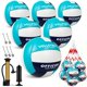 thumbnail image 1 of Set de 6 pelotas de voleibol Sbarklo talla 5 impermeables y suaves, 1 of 7