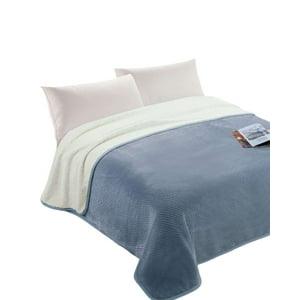 Iii Mussa - Frazada Con Chiporro 2 Plaza 200X230 Celeste