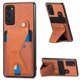 thumbnail image 1 of Funda Resistente para Samsung Galaxy S20 FE con Tarjetero y Soporte, Diseño Magnético Marrón, 1 of 5