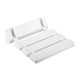 thumbnail image 1 of Asiento de ducha de teca plegable, de gran capacidad, antideslizante, para montar en la pared, taburete de baño plegable, ahorra espacio, suave, plega blanco, 1 of 5