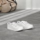 thumbnail image 2 of Zapatillas de lona blancas sin cordones de caña baja para mujer BENEKER talla 10, 2 of 7