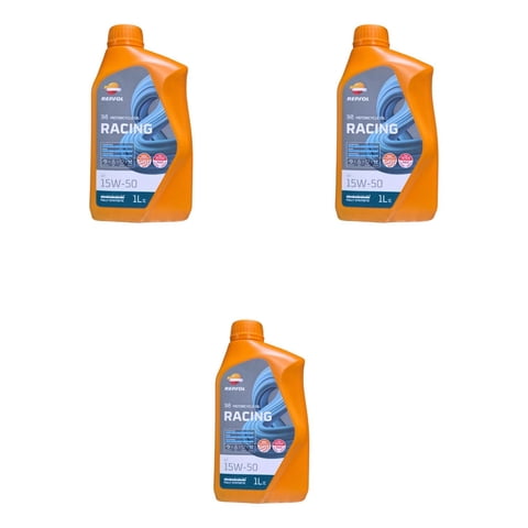 Aceite 15W50 Racing Moto Repsol Full Sintetico 4T Pack X3