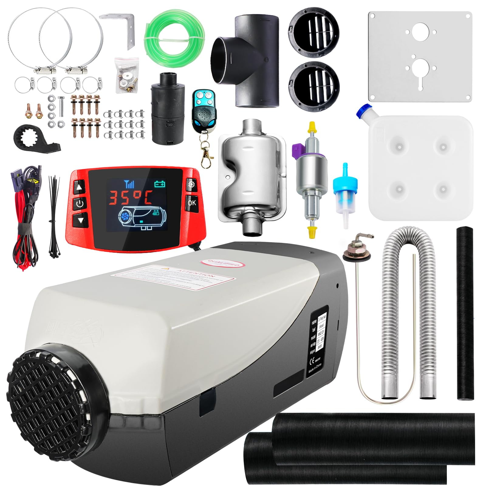 Calentador De Aire Diesel Wayska 12 V 8 Kw Con Tanque De 15 Litros Para Camiones Y Barcos