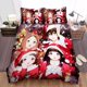 thumbnail image 1 of Hyouka Main Characters In Christmas Holiday Quilt Duvet Cover Set Bedclothes3-Piece Bedding Set, 1 of 5