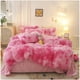 thumbnail image 1 of Cubrecama Peludo Con Chiporro Fucsia 2 Plazas, 1 of 2