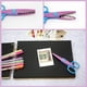 thumbnail image 4 of Juego de 6 tijeras decorativas de papel de colores, ideal para profesores, manualidades, scrapbooking y diseño infantil., 4 of 8