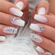thumbnail image 1 of Heart-Shaped Blush Love Press On Nails - Medium Length, Full Cover Artificial Nails for Women and Girls, 1 of 3