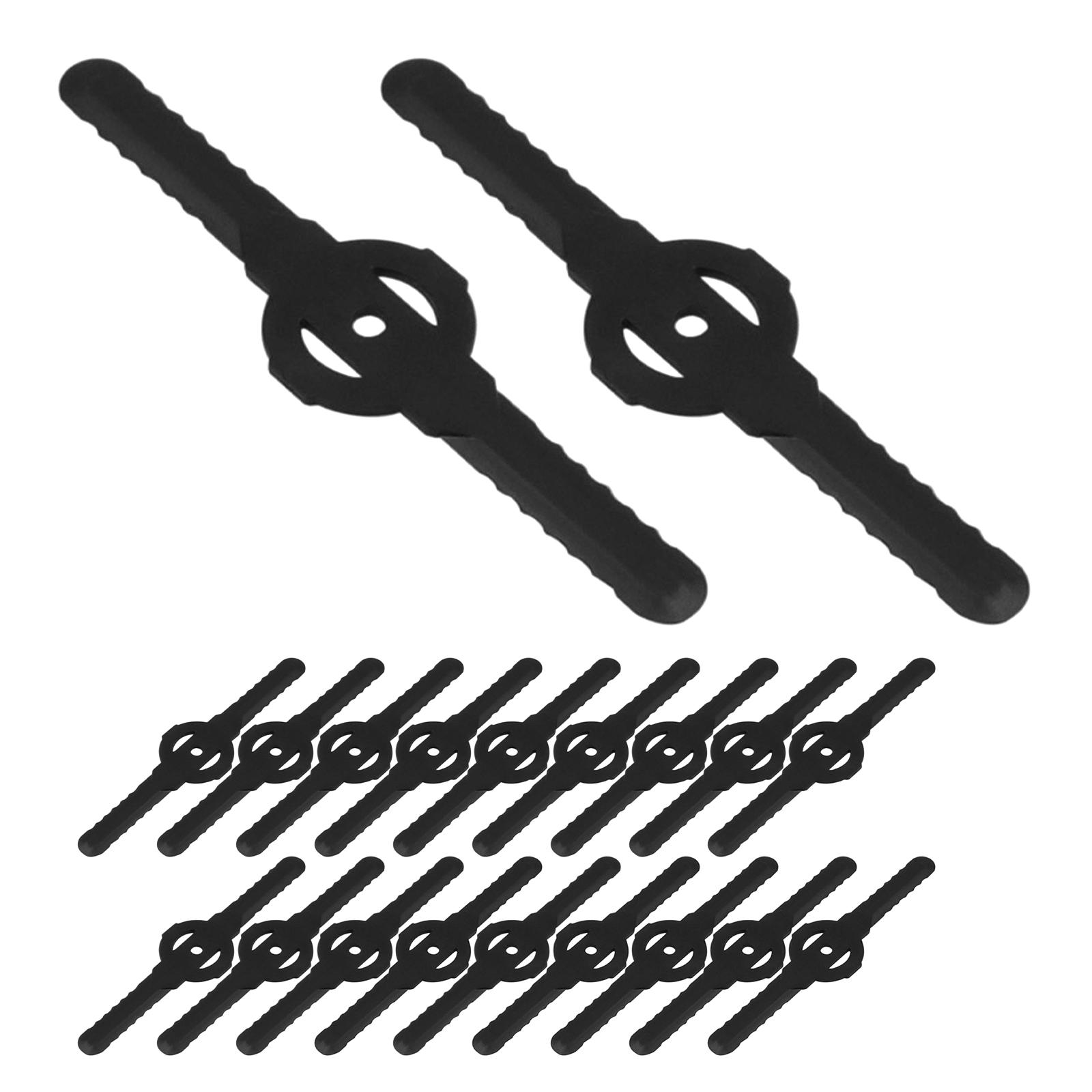 Ioensy - Juego De Cuchillas De 20 Piezas, Cabezal De Cuchillas Para Cortadora De Césped Inalámbrica, Cortacésped Negro