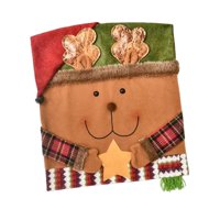 Bothyi - Funda Para Silla Con Respaldo Navideño, Decoración Para Silla De Comedor Para Suministros Diarios De Invierno, Reno