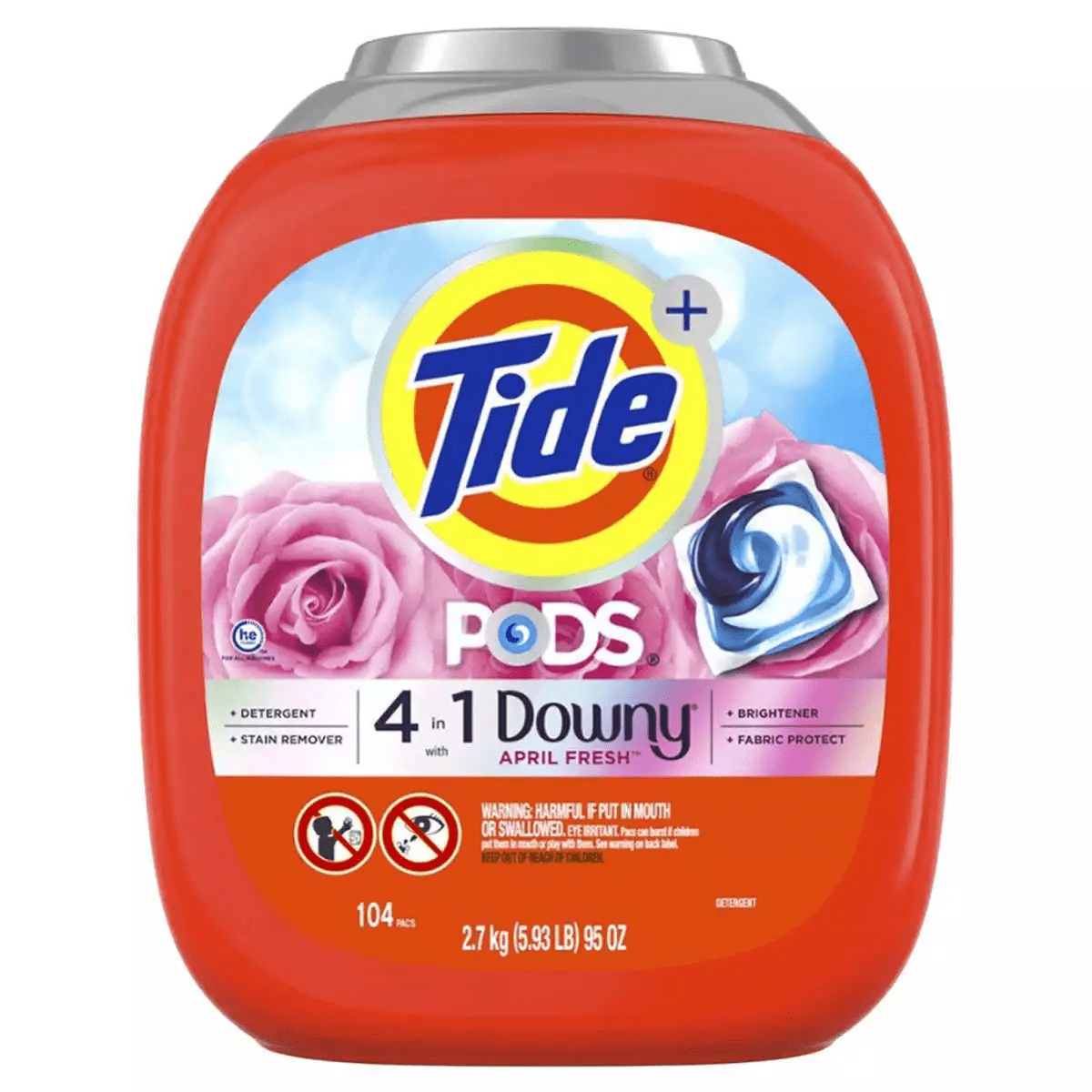 Tide - Detergente En Cápsulas Con Downy 104 Un V2