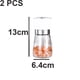 thumbnail image 2 of Molinillo de sal y pimienta, molinillo de sal y pimienta de acero inoxidable rellenable de vidrio, 2 of 5