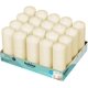 thumbnail image 1 of Pillar Candles Bolsius Ivory, 2 x 6 pulgadas, sin perfume, juego de 20, 1 of 8