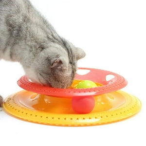 Total E-Commerce - Plato Tazon De Comida Para Gatos Antiansiedad Con Pelotas