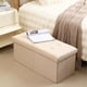 thumbnail image 2 of Puff almacenaje CUYOCA 76 cm lino beige 75 L plegable, 2 of 9