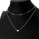 thumbnail image 5 of Collar De Mariposa De Moda Cadena De Clavícula Joyas Para Ni?as Plata De Doble Capa, 5 of 5