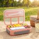 thumbnail image 2 of Caja Bento REGALWOVEN para adultos, contenedor de preparación de comidas a prueba de fugas de 1.3L con ranura para tenedor incorporada para trabajo y viaje, Rosa-2, 2 of 5