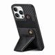 thumbnail image 2 of Funda Resistente para iPhone 16 Pro con Tarjetero y Soporte, Diseño Magnético Negro, 2 of 5