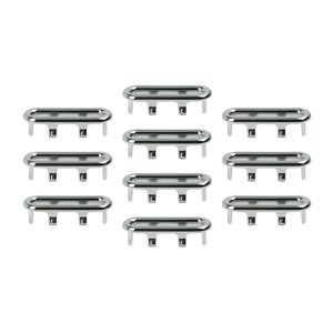 Magideal - Cubiertas De Desbordamiento Para Fregadero, Tapa De Orificio De Anillo Embellecedor Para Lavabo De Cocina Y Baño, Para El Baño De La Cocina Del Hogar Oval