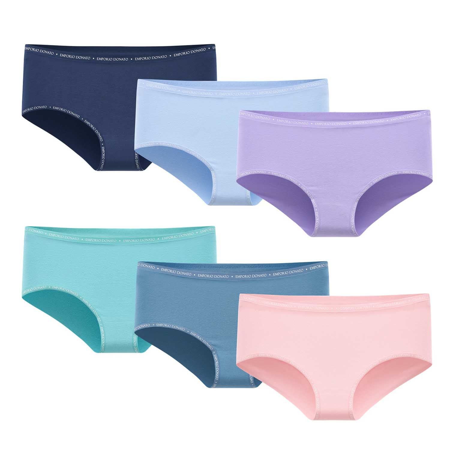 Giovacchino - Pack De 6 Calzones Bikini Algodón Mujer