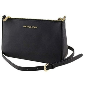 Cartera Michael Kors Jet Set Travel Medium Pouchette Crossbody Bag Mk Signature Vanilla