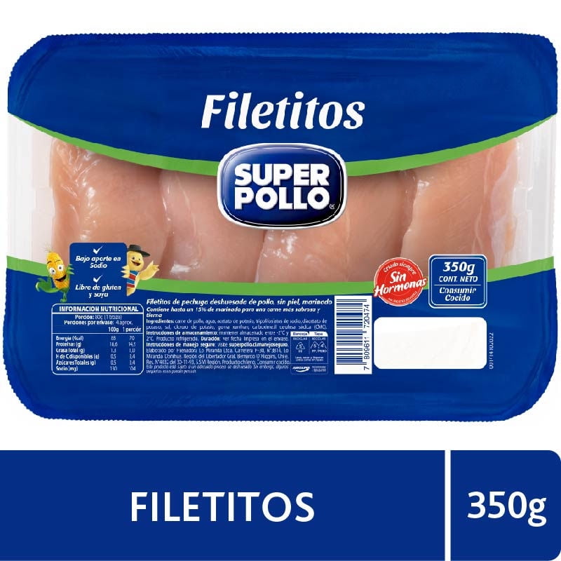 Pollo Filete Envasado 350 g Supero Pollo