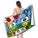 thumbnail image 4 of Keroppi Toalla de playa de secado rápido con diseño temático, regalo para mujeres y niñas, ideal para cumpleaños, fans, amantes de la música, uso en la playa o al aire libre, 78 × 150 cm, 4 of 6