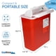 thumbnail image 2 of Contenedor para objetos punzantes Oakridge Products, 5 litros (paquete de 2), Biohazard, 2 of 6
