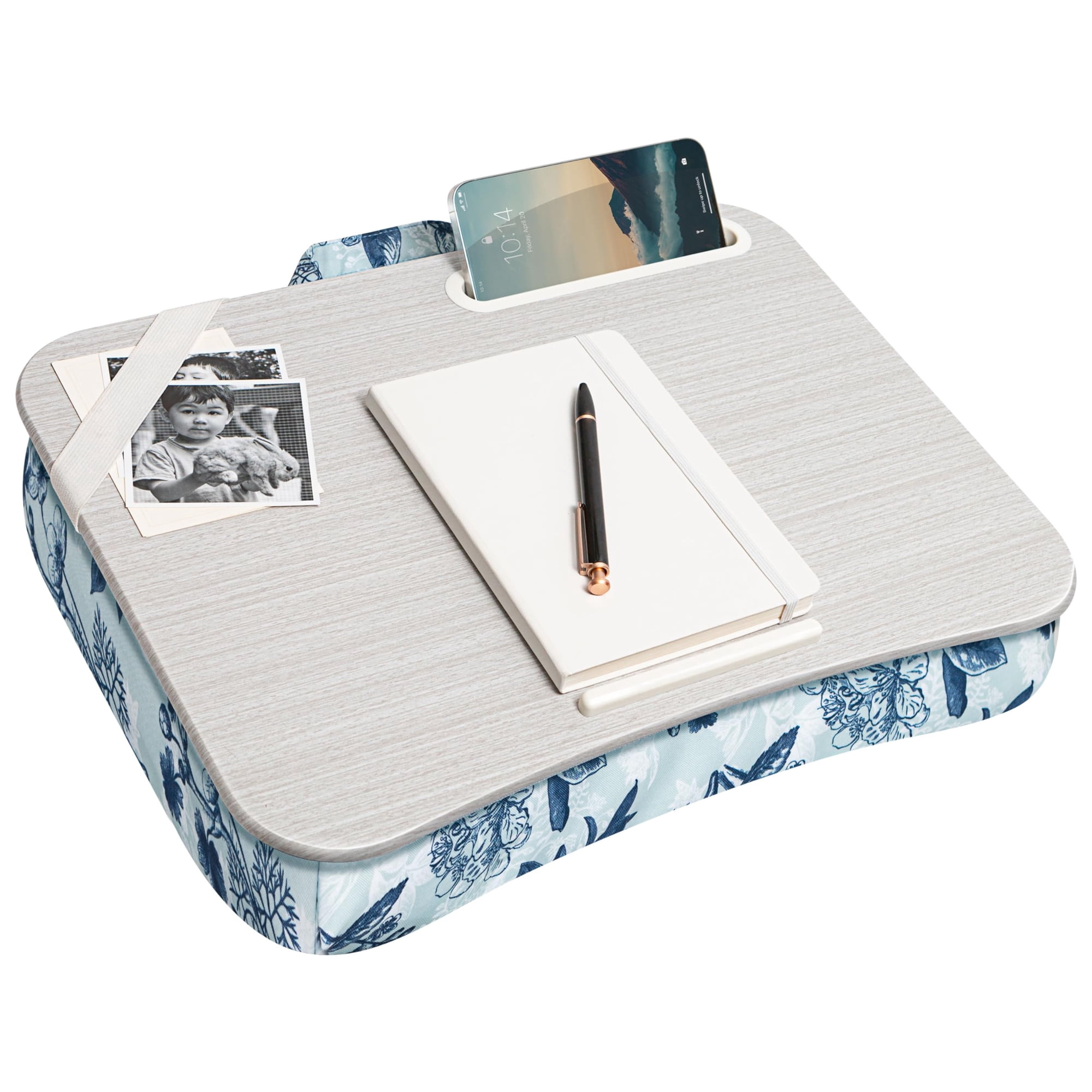 Lap Desk Lapgear Designer Blue Blossoms Para Portátil De 15,6 Pulgadas