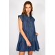 thumbnail image 1 of Vestido Corto Denim Eloísa Azul azul XL, 1 of 5