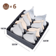 thumbnail image 3 of Organizador Gris Oscuro Closet Ropa Interior 6 Brasier 32x32x10cm, 3 of 7