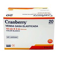 Reutter - Venda Gasa Elasticada 12Cm X 4M Blanco Cranberry - 20 Unds