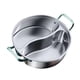 thumbnail image 4 of Olla China Shabu Shabu De Acero Inoxidable 316 Con Divisor Para Fiestas En Casa De 32 Cm, 4 of 5