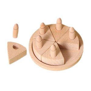 Magideal - Pastel De Madera Para Fiesta De Cumpleaños, Pastel De Fiesta De Cumpleaños, Juguete De Fiesta De Té Montessori Para Regalo De Vacaciones, Niños Y Niña