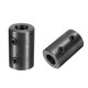 thumbnail image 3 of Acoplamiento de Eje 5/8" Diámetro, 1-1/4" OD, 2" Longitud, Acero Rígido con Recubrimiento de Óxido Negro, (2 Tornillos de Fijación), 3 of 5